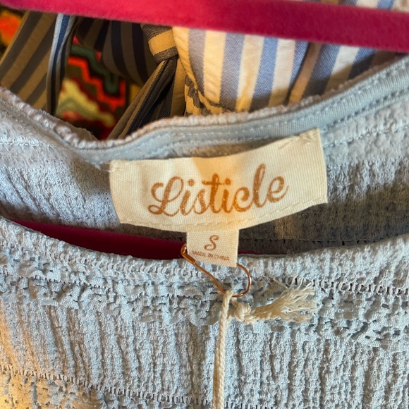 Light Blue Ruffled Up Short Set by Listicle from Walker Rose Boutique - Small - Picture 2 of 5